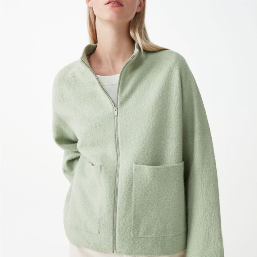COS Mint Green Bomber Jacket